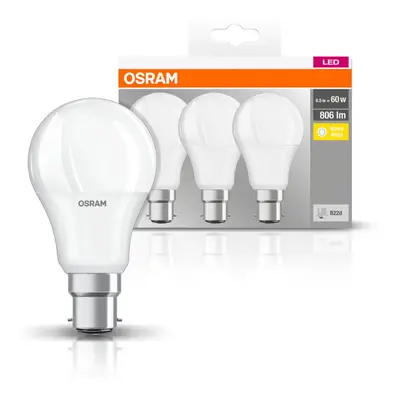 OSRAM OSRAM LED žárovka Classic B22d 8,5W 2700K 806lm 3k