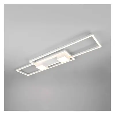 Trio Lighting Stropní svítidlo Albany LED, bílé, 100 x 28 cm, hliník, CCT, stmívatelné