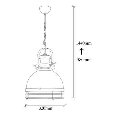 Opviq Závěsné svítidlo Saglam 3762, červená/černá, železo, Ø 32 cm