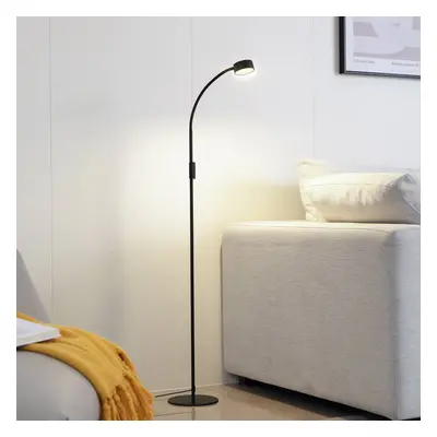 Lindby Lindby LED stojací lampa Maori, 140 cm, černá, CCT, stmívatelná