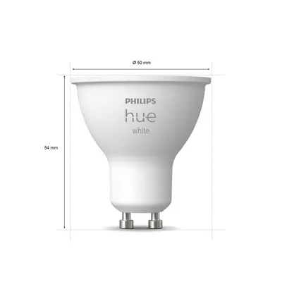 Philips Hue Philips Hue White 5,2 W GU10 LED žárovka, sada 2ks