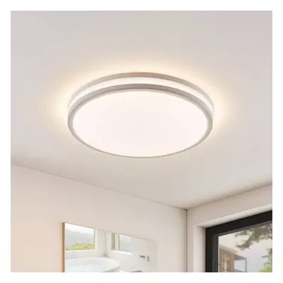 Lindby Arnim LED stropní svítidlo, bílé, plast, Ø 49 cm, IP44