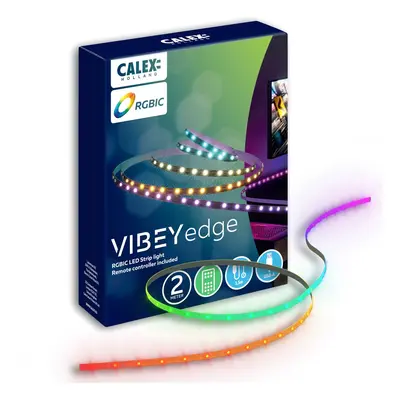 Calex Calex LED-Strip Vibey, délka 2 m, USB, dálkové ovládání, RGBIC, CCT