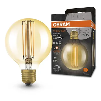 OSRAM OSRAM Vintage 1906 E27 8,8W LED G80 822 dim zlatá