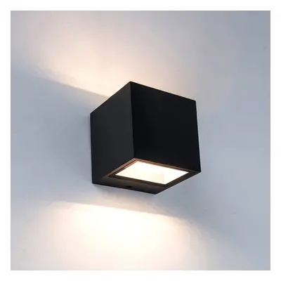 LUTEC LED venkovní nástěnné světlo Gemini černá 8,8 cm