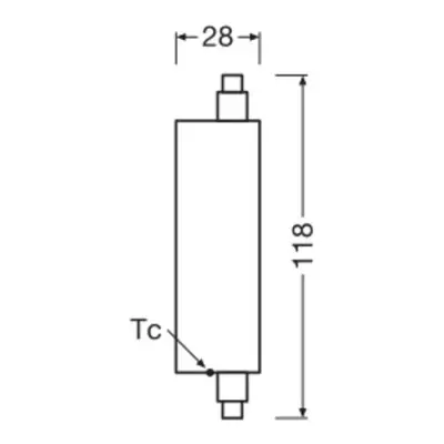 OSRAM OSRAM LED žárovka tyčová R7s 20W 3 000K 300°