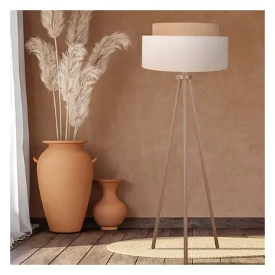 Duolla Stojací lampa Boho, třínožka ecru/juta výška 145cm