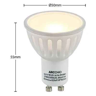 Arcchio Arcchio LED reflektor GU10 100° 7W 2 700K