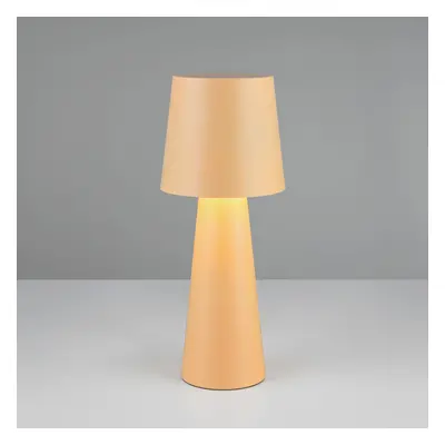 Trio Lighting Nubijská stolní lampa, béžová, výška 40 cm, kov, E27