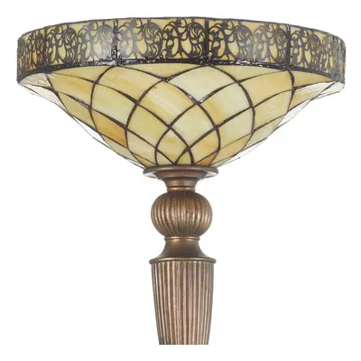 Clayre&Eef Stojací lampa Diamond v Tiffany stylu