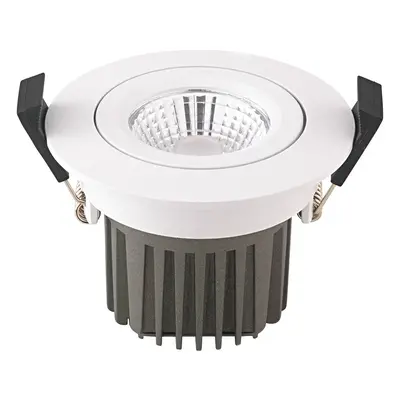 Sigor LED bodový podhled Diled, Ø 8,5 cm, 10 W, Dim-To-Warm, bílý