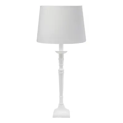 PR Home PR Home Stolní lampa Salong Sofia Lin, bílá 55 cm látka/kov