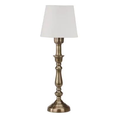 PR Home PR Home Stolní lampa Therese Mia, 51 cm, bílá/mosaz, len