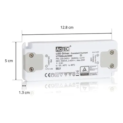 AcTEC AcTEC Slim LED ovladač CC 500mA, 20W