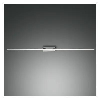 Fabas Luce Zrcadlové světlo LED Nala, chromované, šířka 110 cm, kovové