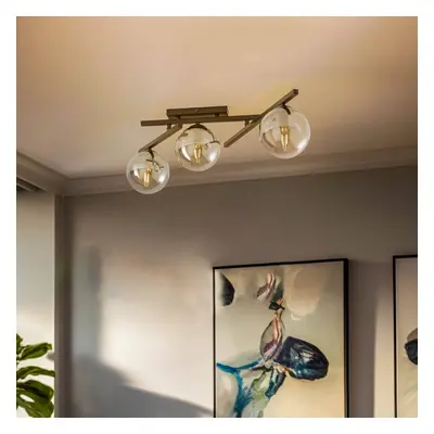 EMIBIG LIGHTING Stropní světlo Smart, černá/grafit, 3 zdrojů