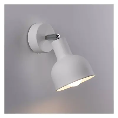 SOLLUX LIGHTING Nástěnné svítidlo Elba, bílé, Ø 11 cm, ocel