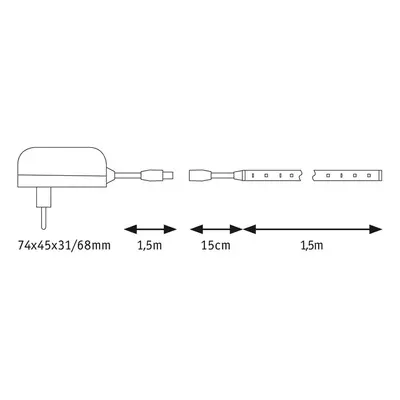 Paulmann Paulmann SimpLED pásek Set, povrstvený, teplá bílá