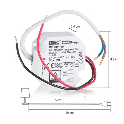 AcTEC AcTEC Mini LED ovladač CV 24V, 12W, IP65