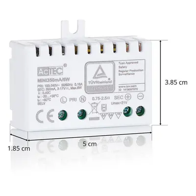 AcTEC AcTEC Mini LED ovladač CC 350mA, 6W, IP20