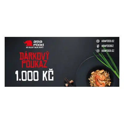 Dárkový poukaz 1000,- Kč