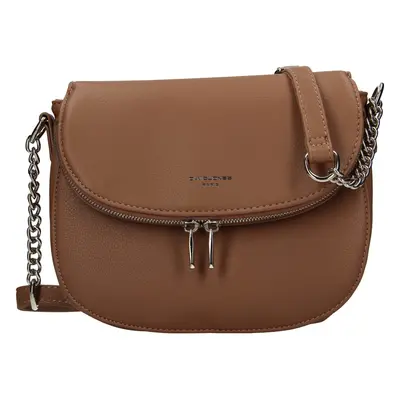 Dámská crossbody kabelka David Jones Daelas - koňak