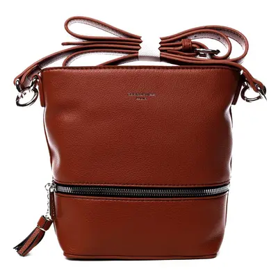 Dámská crossbody kabelka David Jones Belinda - oranžovo-hnědá