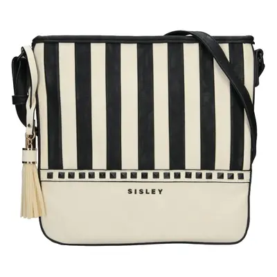 Dámská crossbody kabelka Sisley Palona - béžovo-černá