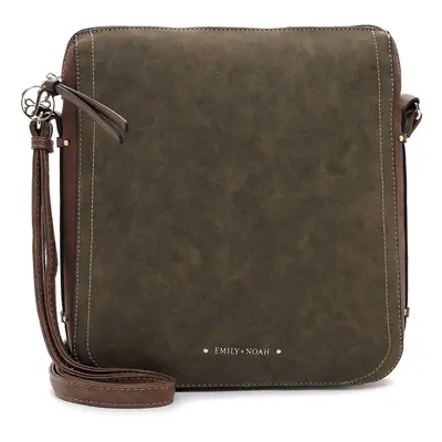 Dámská crossbody kabelka Emily & Noah Olivia - zeleno-hnědá