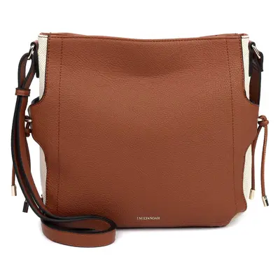 Dámská crossbody kabelka Emily & Noah Urela - hnědá