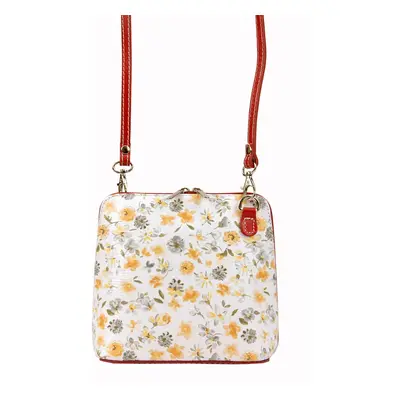 Dámská kožený crossbody kabelka Emily - červená