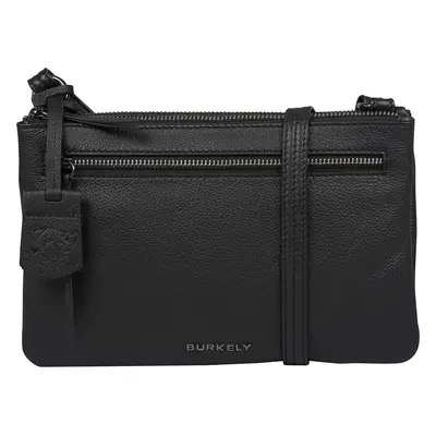 Dámská crossbody kožená kabelka Burkely Whelly - černá