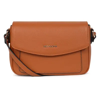 Dámská crossbody kabelka Hexagona Aitana - koňak