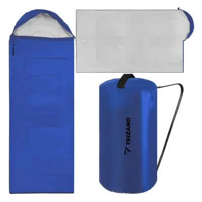 Trizand Turistický Spací Pytel 2v1, Modro-Černý, 210T Voděodolný Polyester Ripstop, 200/75 cm