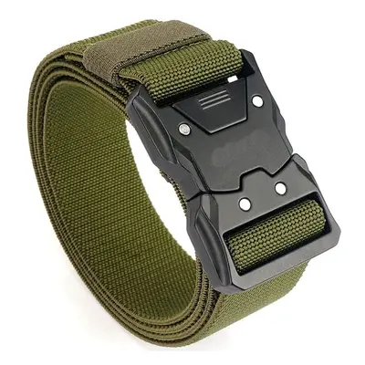 Unisex Taktický Vojenský Opasek SURVIVAL, Černý, Polypropylenový Nylon, 38 mm Šířka