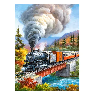 Creative Corner CASTORLAND Puzzle 200el. Vlakový přejezd - vlak