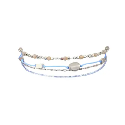 Flamenco Mystique Náhrdelník Choker Boho Modrý, Nastavitelná Délka 28-34.5 cm, Vyroben z Obecnýc