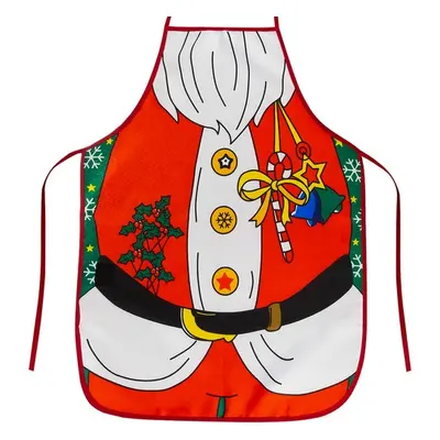 Ruhhy Vánoční zástěra s motivem Santa Claus, vícebarevná, polyester, 92 x 51 cm