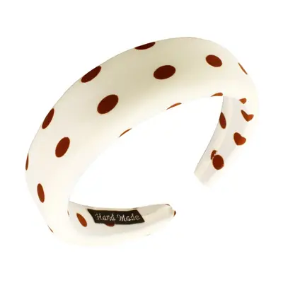 Flamenco Mystique Čelenka Creamy Dots, Obvod 44 cm, Průměr 13,5 cm, Šířka 4 cm