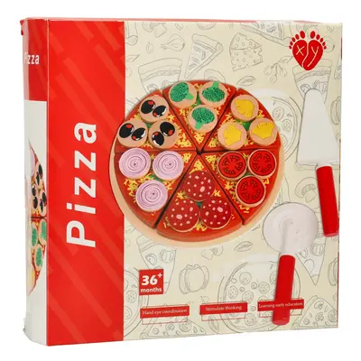 Creative Corner Dřevěná hrací sada Pizza s příslušenstvím