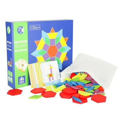 Creative Corner Montessori puzzle dřevěné tvary 155el.