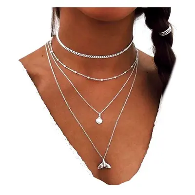 Krajkový Choker s Trojúhelníkovým Přívěskem, Bižuterní Kov, Délka 60 cm + 6 cm Prodloužení