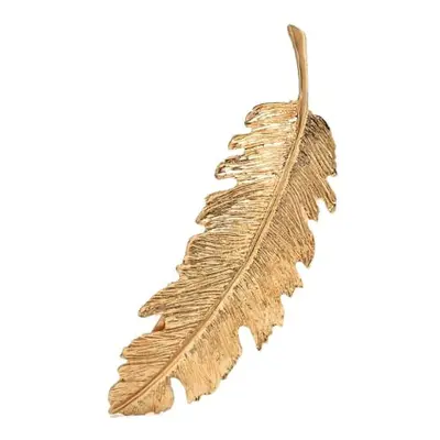 Dámská sponka do vlasů Leaf, starozlatá/stříbrná/zlatá, bižuterní kov, 9.5x2.5 cm - Varianta 2