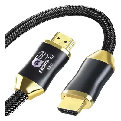 Izoxis HDMI 2.1 Kabel 8K 60Hz, 4K 120Hz, Délka 3m, Kovová Konstrukce