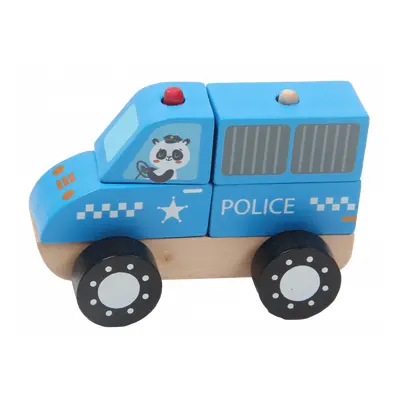 HOPE TOYS Dřevěné autíčko policie