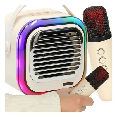 Creative Corner USB Bluetooth karaoke reproduktor cream