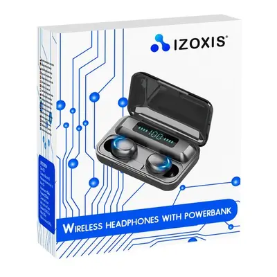 Izoxis Bezdrátová Bluetooth LCD Sluchátka s Powerbankou 2200mAh, Dosah 10m, Doba přehrávání hudb