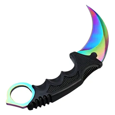 Camerazar Taktický nůž pro přežití CS:GO Karambit, chirurgická ocel, délka 19 cm, s plastovým po