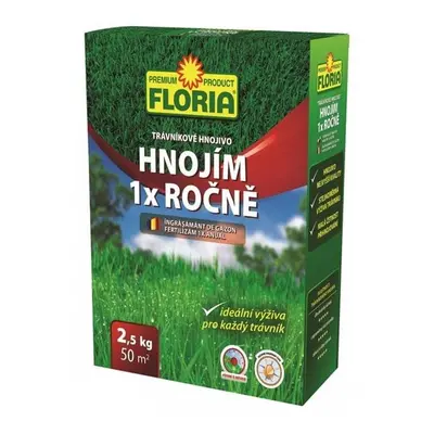 Floria Trávníkové hn. Hnojím 1x ročně 2,5 kg 50m2