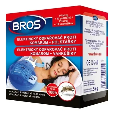 Bros Elektrický odpařovač proti komárům + 10 polštářků